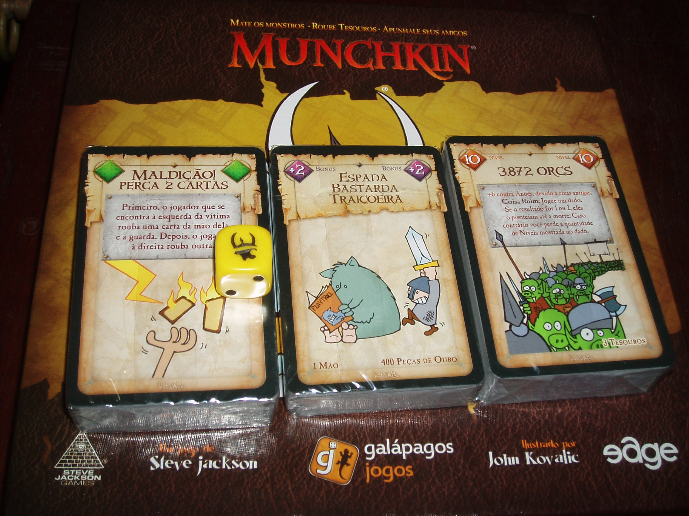 Jogo de Cartas - Munchkin - 3 a 5 Jogadores - Galápagos